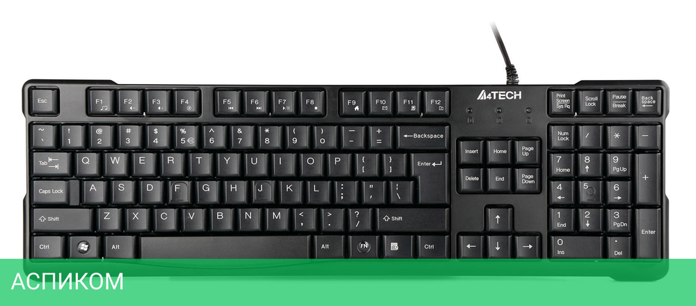 Клавиатура A4Tech KR-750 черный
