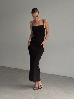 Платье DANIELLA, шоколадный