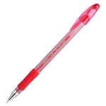 Ручка гелевая Crown "Hi-Jell Needle Grip" красная, 0,7мм, грип, игольчатый стержень, штрих-код, 1шт