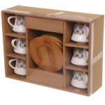 Кофейный набор 12 предметов «Восточная сказка» ( 6кружек 90мл+6 блюдец), вензеля