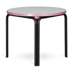 Столик кофейный ror, D50 см, черный/серый/розовый