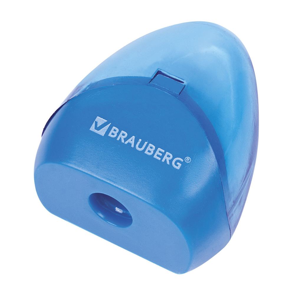 Точилка BRAUBERG BELL с контейнером пластиковая конусообразная цвет корпуса ассорти (24 штуки в упаковке)