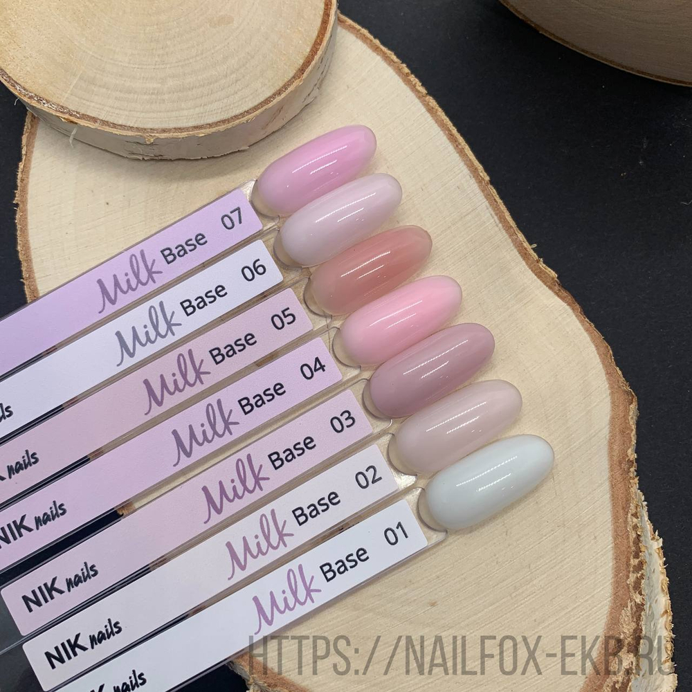 NIK Nails Камуфлирующая Milk Rubber Base №06, 15g