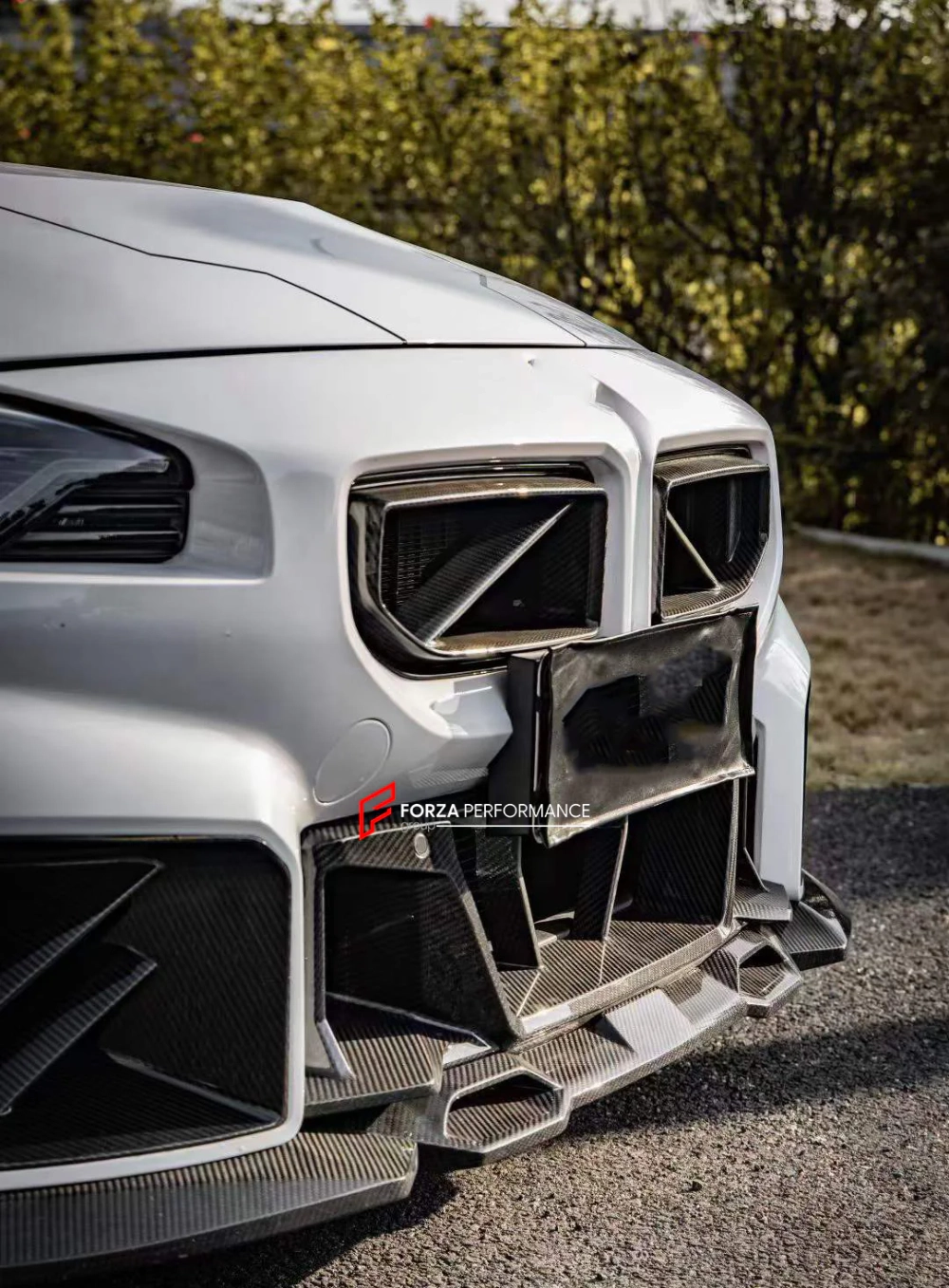 Карбоновая нижняя решетка переднего бампера для BMW M2 G87 2023-2025 БМВ тюнинг