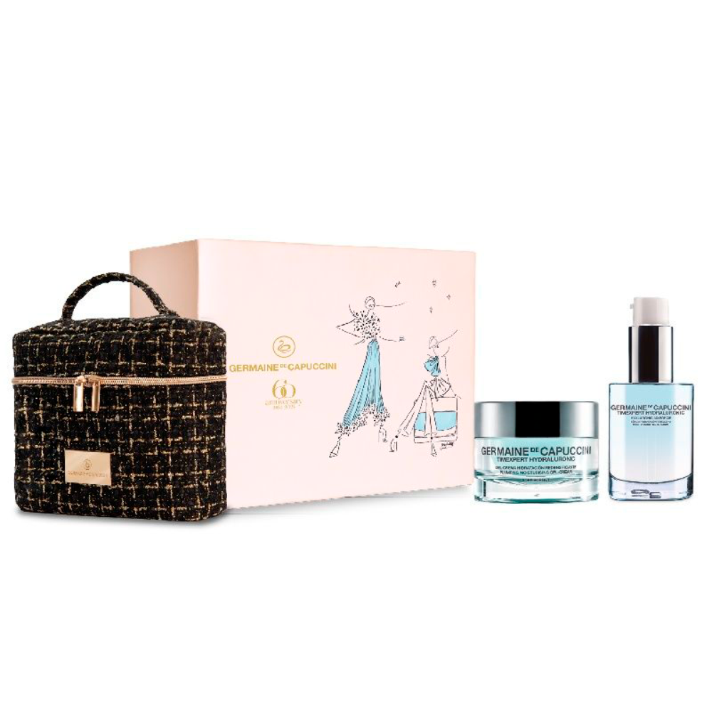 GERMAINE DE CAPUCCINI GOLDEN HOURS TIME TO SHINE Набор :TimExpert Hydraluronic Plumping Moisturising Gel-Cream Soft Sorbet, Крем-Гель Для Лица Увлажняющий Наполняющий Для Комбинированной И Жирной Кожи, 50 Мл, TimExpert Hydraluronic Hyaluronic 3D Force Moisturising Fill-In Serum, Эмульсия Для Лица Увлажняющая Наполняющая 30 Мл.