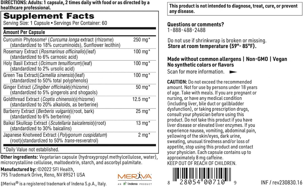 Klaire Labs - InflaThera - 60 capsules