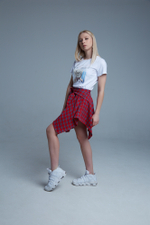 Юбка из хлопка в клетку nadyashop