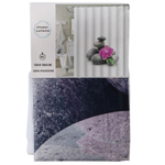 Штора для ванн 180х180 см, ПЭ, Орхидея розовая, STSC1030