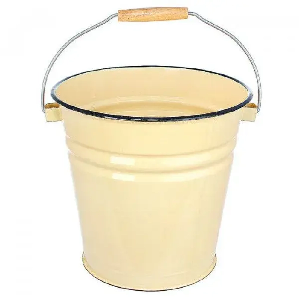 Ведро эмал 12л б/кр Ведро эмал 12л б/кр 1124км/рб