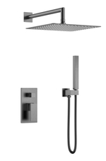 Смеситель встроенный для душа QUBIC Gun Metal