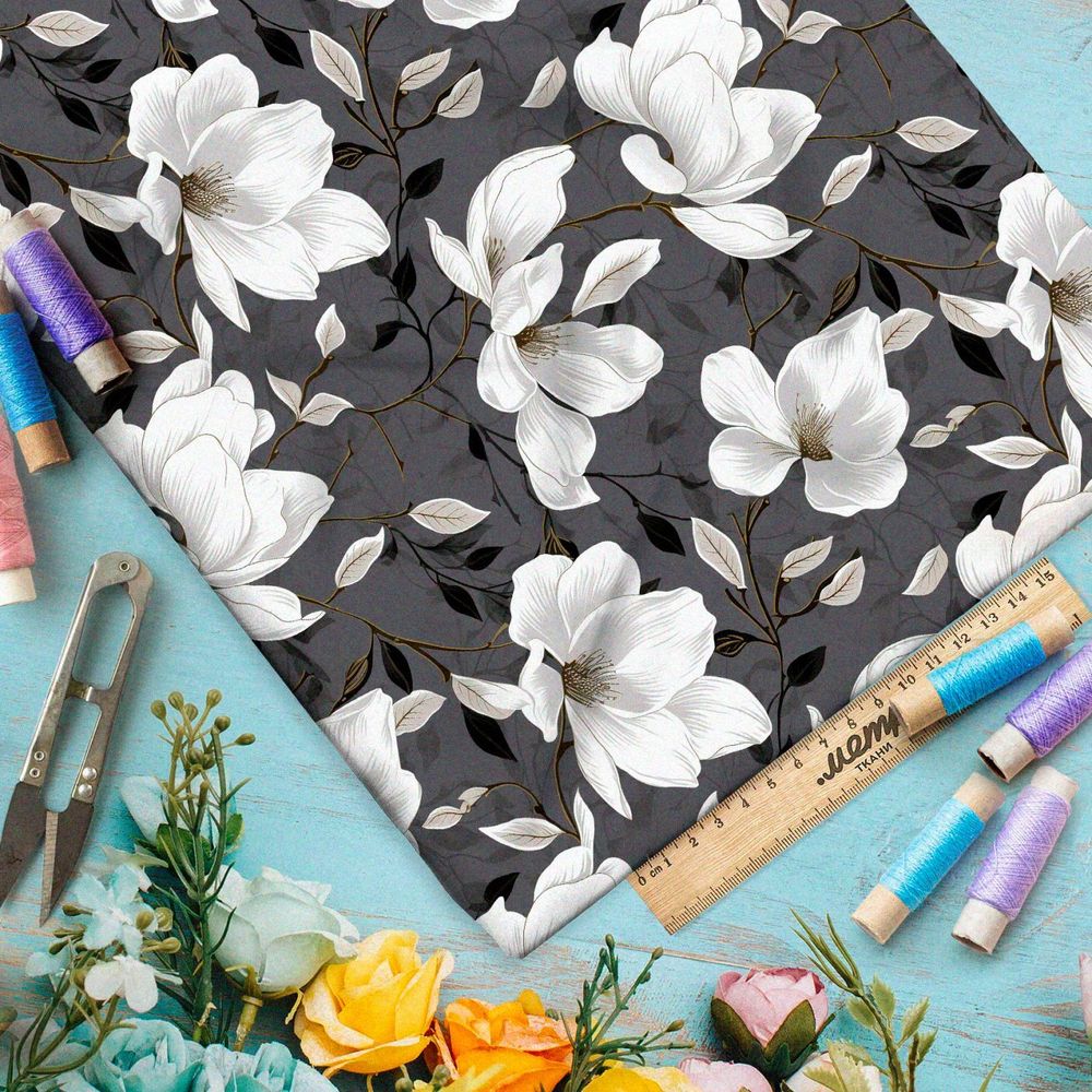 Ткань Ниагара Софт отцветающая клумба