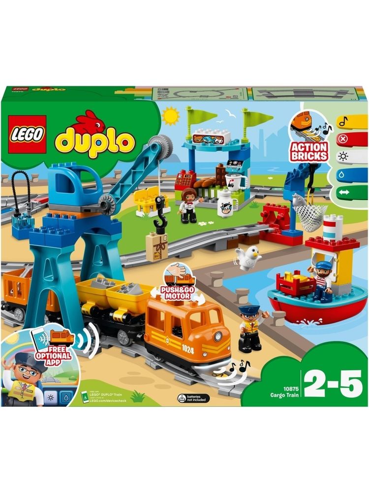 Конструктор LEGO DUPLO Town 10875 Грузовой поезд