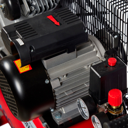 Компрессор ROSSVIK СБ4/С-50.LB24А, 360л/мин, 10бар, ресивер 50л, 220В/2,2кВт, красный