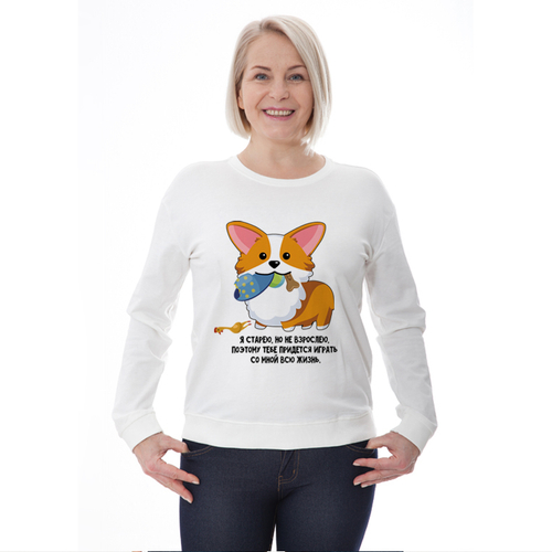 Свитшот "Корги не взрослеет"