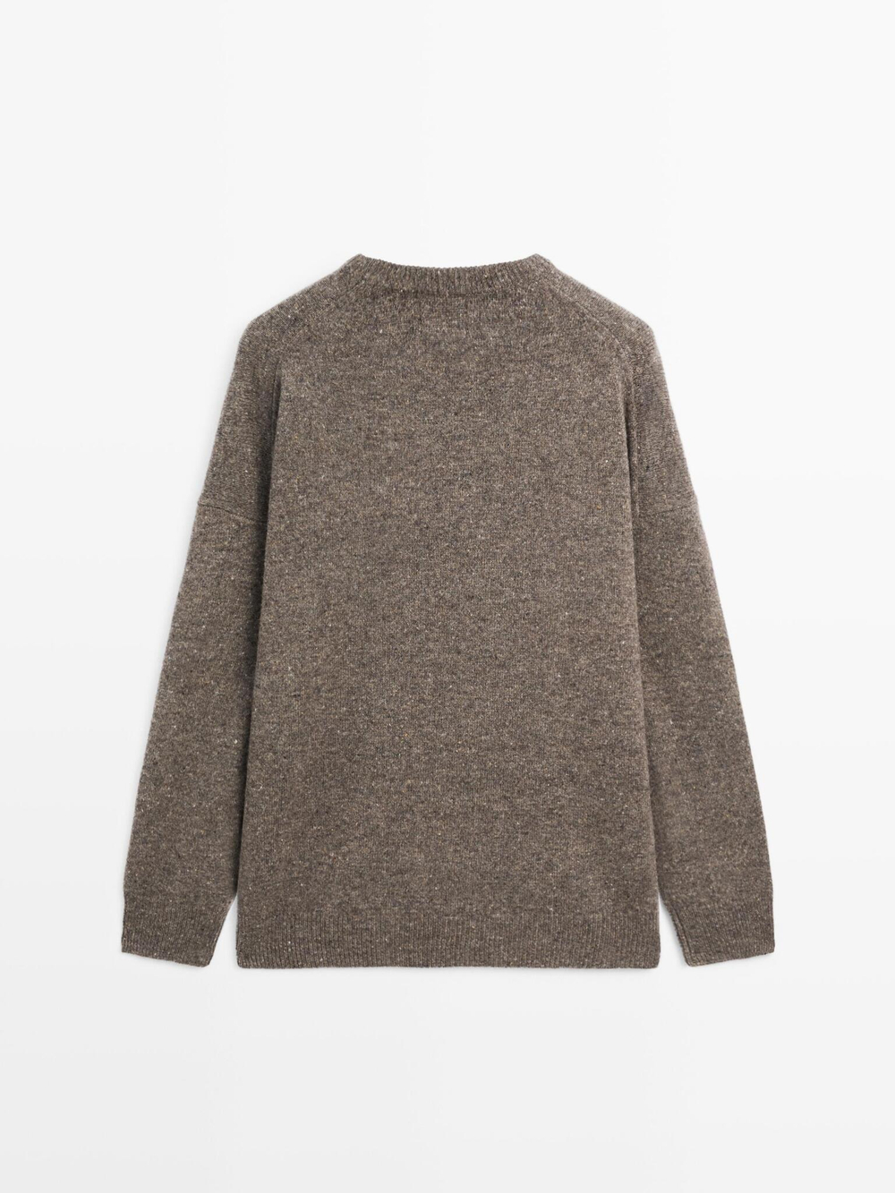 Massimo Dutti Свитер из 100% шерсти, зеленоватый