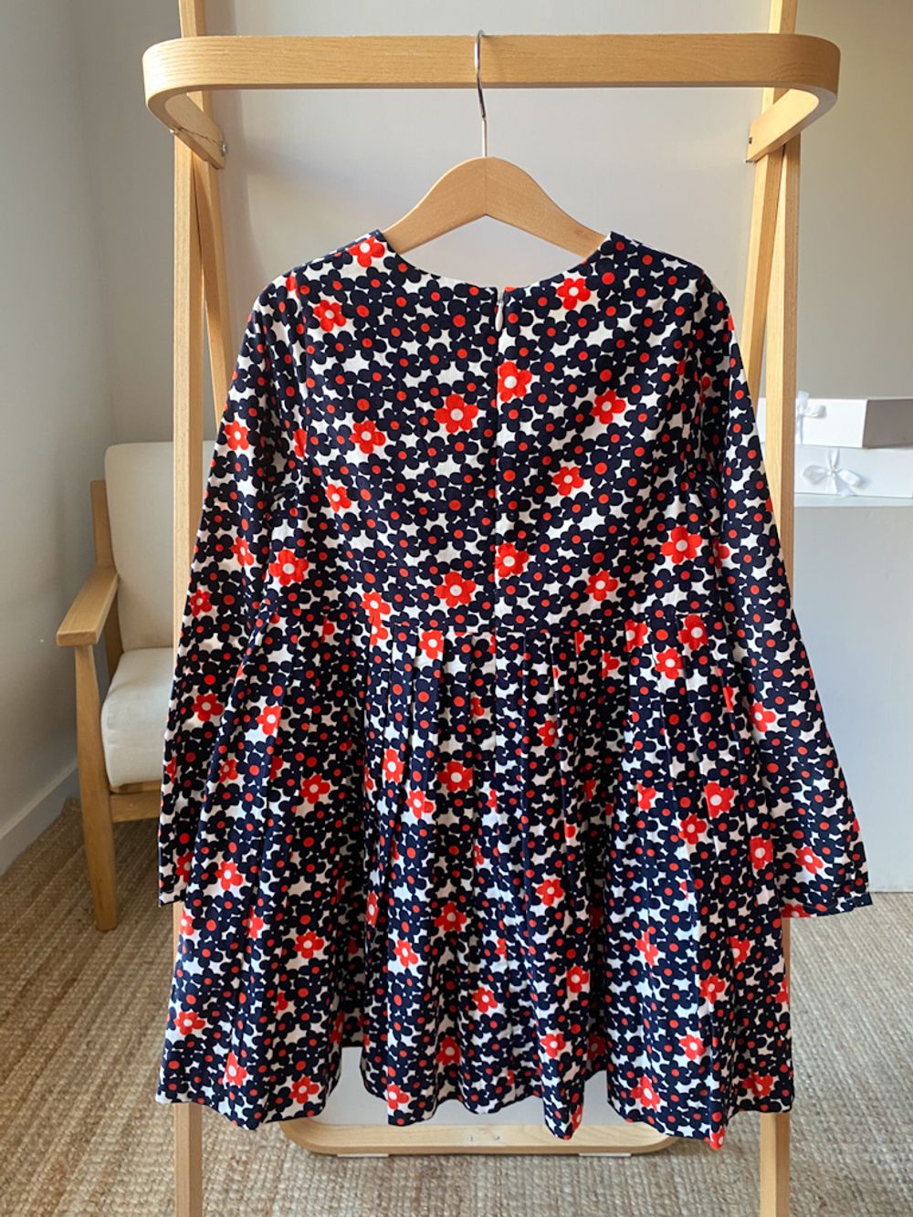 Новое платье из микровельвета Jacadi, 128