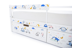 Детская кровать тахта Бельмарко Svogen белый барашки