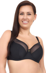 Однотонный бюстгальтер на косточках с мягкой чашкой plus size (Размер: 90G) (Цвет: телесный)