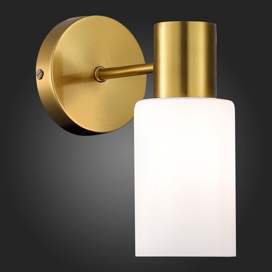 SLE1139-301-01 Светильник настенный Латунь/Белый E14 1*60W GESSI