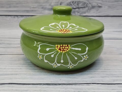 Пельменница мал1,25л.РОМАШКА зеленая