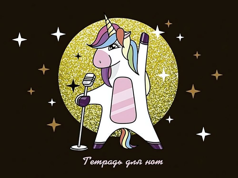 Тетрадь для нот А4 12 л. "Суперзвезда" (Апплика) Тетрадь для нот А4 12 л. "Суперзвезда" (Апплика)