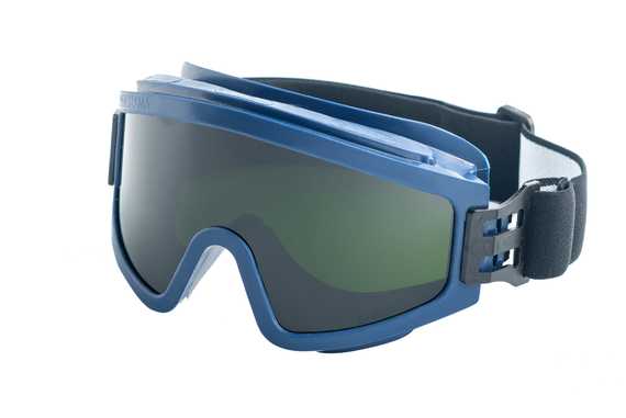 Очки Росомз ЗН11 PANORAMA Strong Glass (5 РС) закрытые, с непрямой вентиляцией, тёмно-синий корпус, арт. 21134