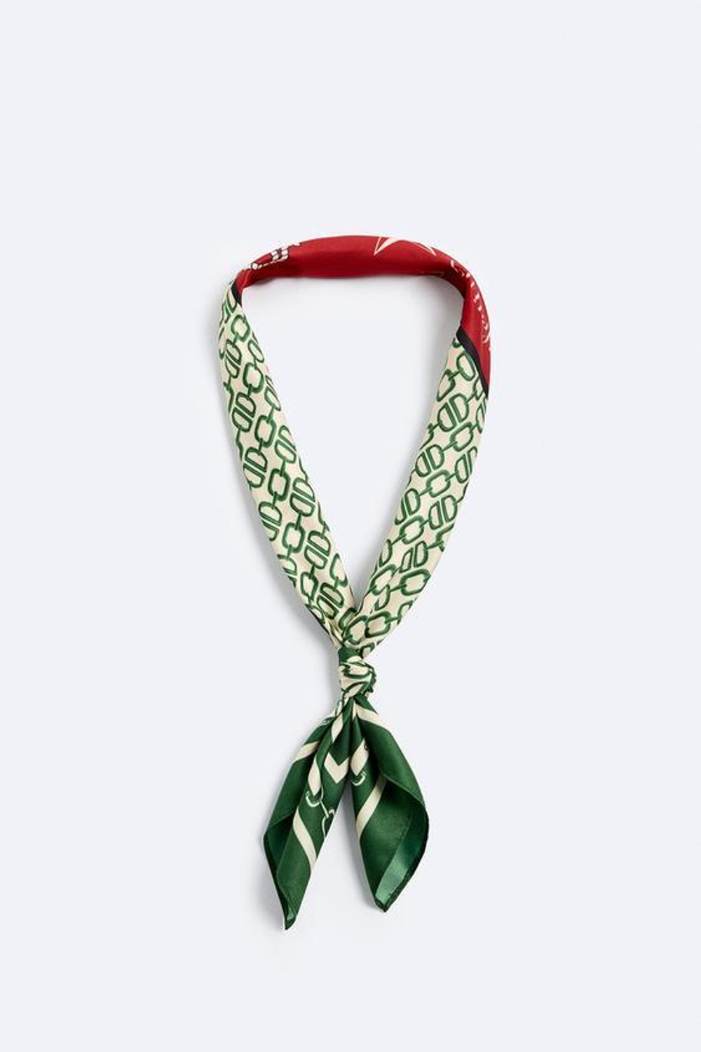 ZARA АТЛАСНАЯ БАНДАНА С ПРИНТОМ «ЗВЕЗДЫ», РАЗНОЦВЕТНЫЙ