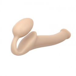 Гибкий страпон Strap-on-me Semi-Realistic, телесный, S