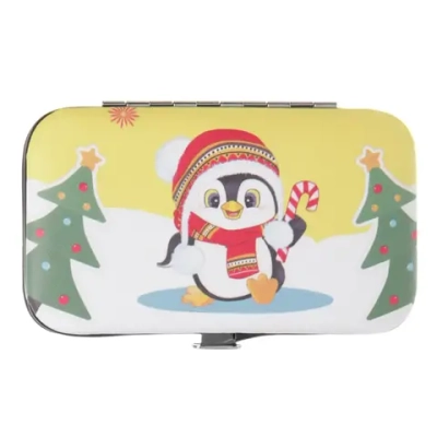 Набор для маникюра в футляре 6 предметов «Пингвинёнок Лучик!»,11*6,5см