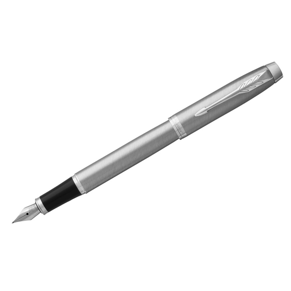 Ручка перьевая Parker IM Essential Stainless Steel CT, 0.8мм, корпус черный/хром