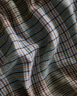 ZARA HOME ШЕРСТЯНОЙ ПЛЕД В КЛЕТКУ, ЗЕЛЕНЫЙ