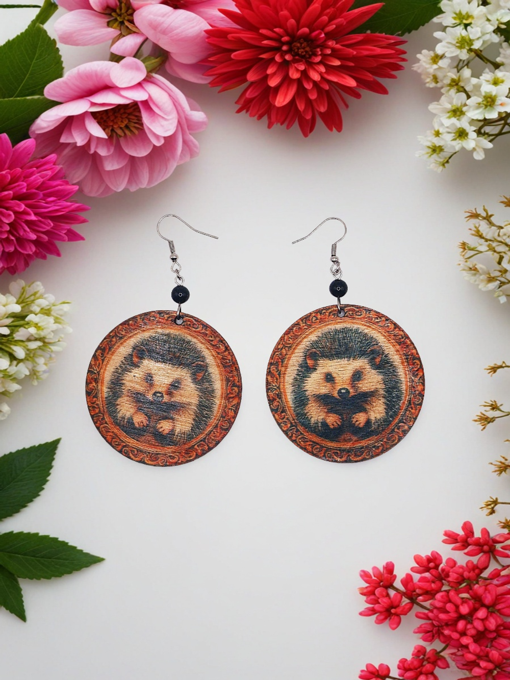 Серьги Ёжик