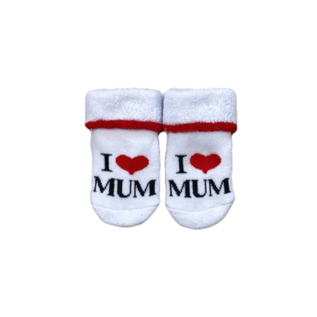 Носки махровые "I ♡ MUM"