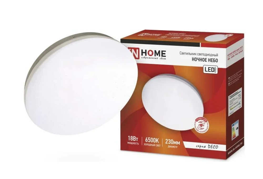 Светильник светодиодный IN HOME Ночное небо 18Вт 230В 6500К 1170лм