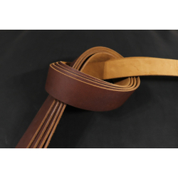 Ременная заготовка Браун с жировой отделкой гладкая