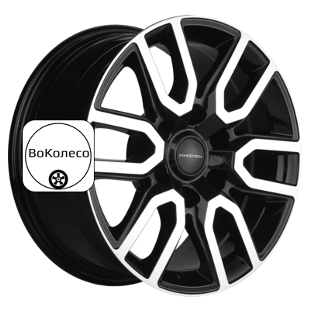 8x17/6x139,7 ET36 D100,1 KHW1723 (Tank 300) Black-FP Khomen Wheels