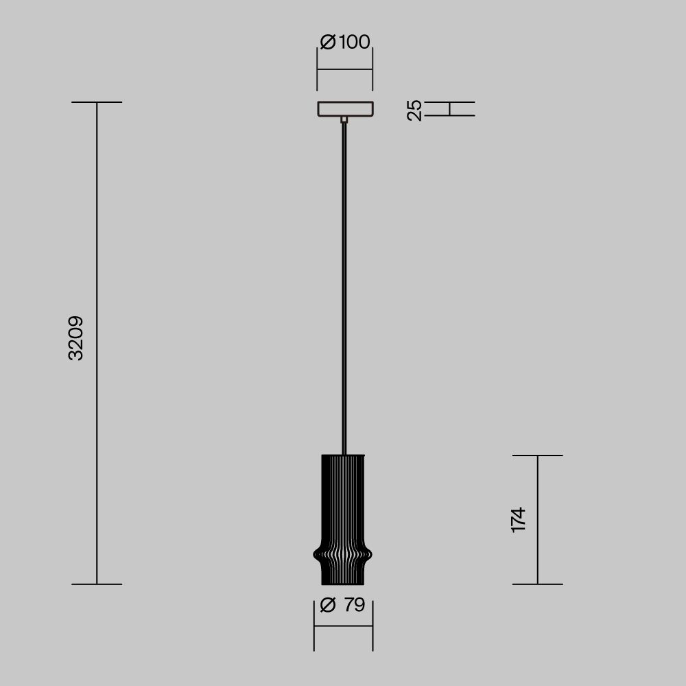 Светильник подвесной светодиодный Maytoni   MOD430PL-L5W3K1