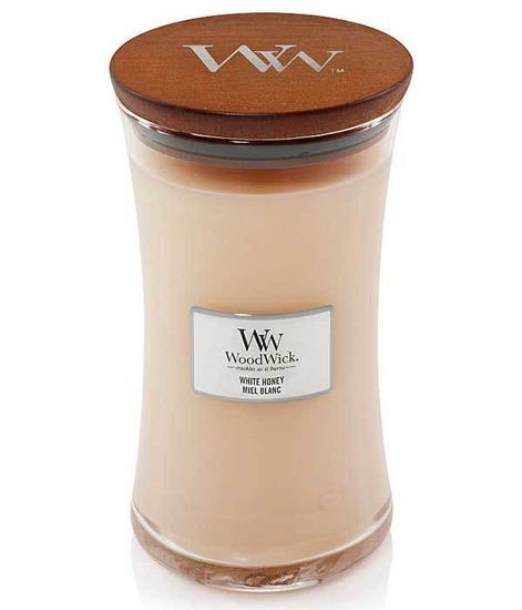 Белый мёд, ароматическая свеча, WoodWick