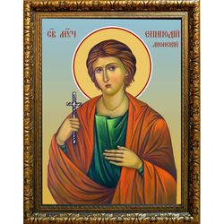 Епиподий Лионский мученик. Икона на холсте.