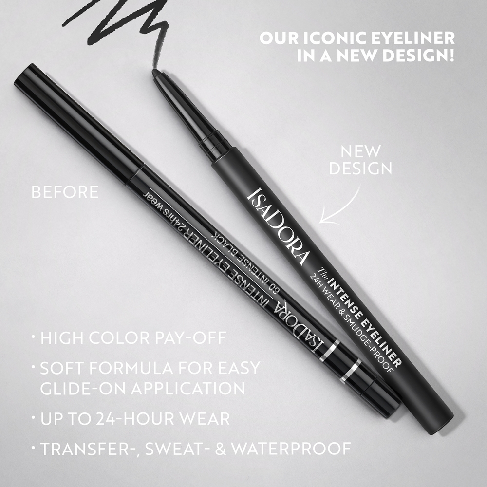 IsaDora The Intense Eyeliner - Долговечный водостойкий карандаш для глаз, 0,35 g