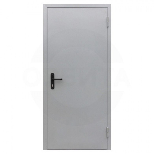 Дверь противопожарная металлическая EI-60 цвет серый RAL 7035