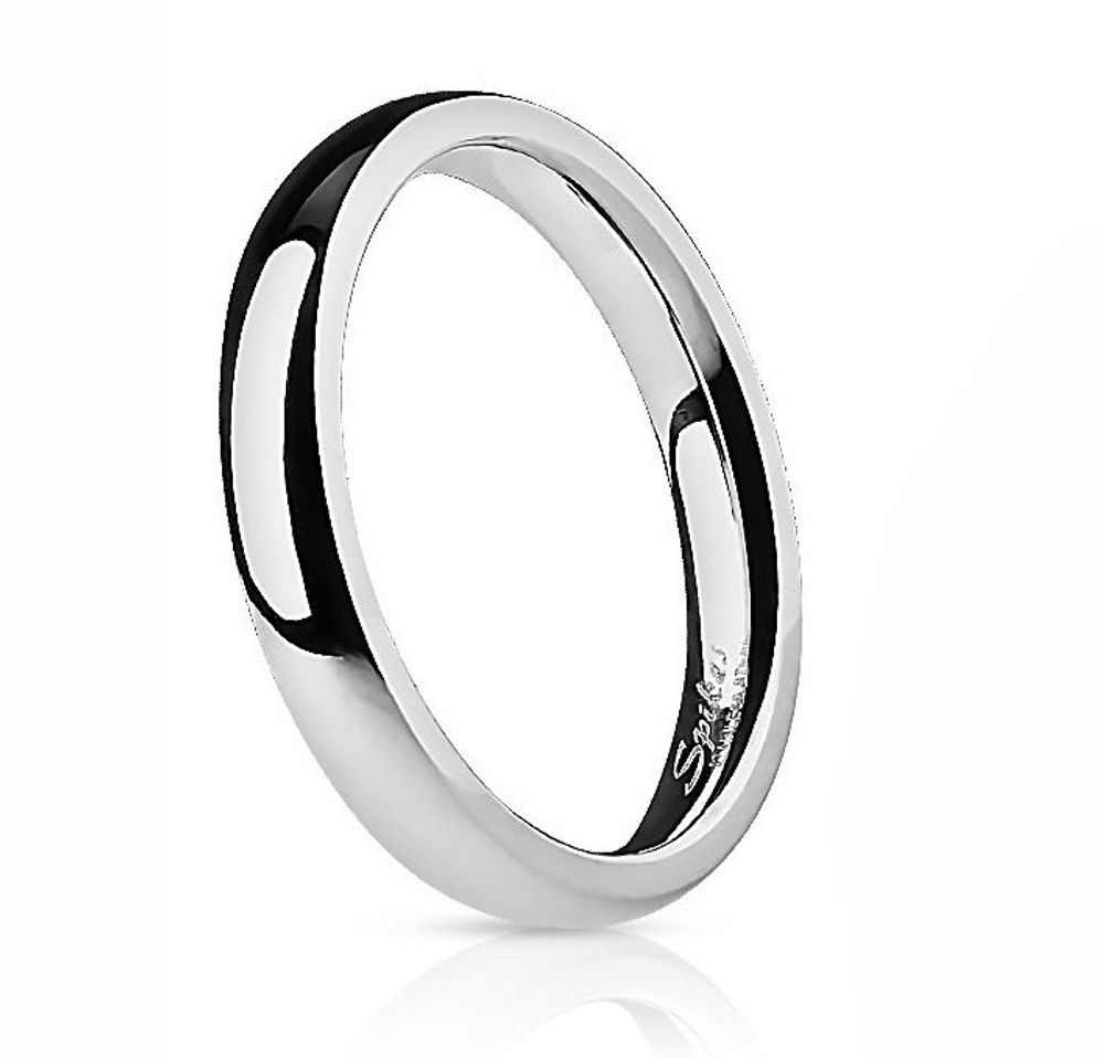 Недорогие узкие 4 мм обручальные кольца для мужчин и женщин из нержавеющей ювелирной стали SPIKES R001-4
