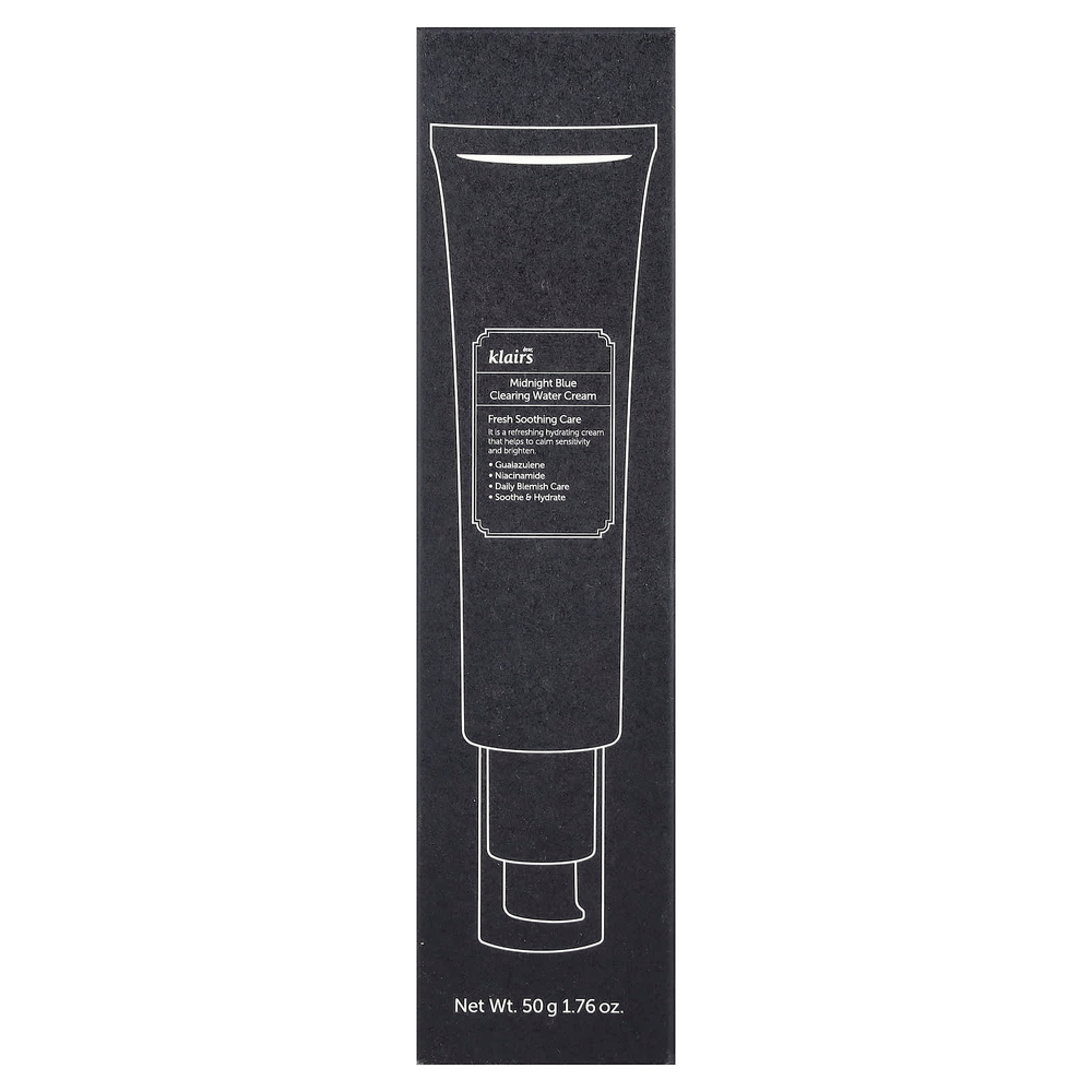Dear, Klairs, Очищающий водный крем Midnight Blue, 50 г (1,76 унции)