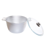 Кастрюля алюминевая 6л со стеклянной крышкой КМ-к61