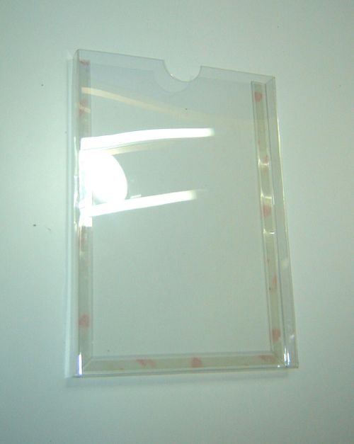 Карман буклетница А4 вертикальная, 20мм, 0,7 ПЭТ