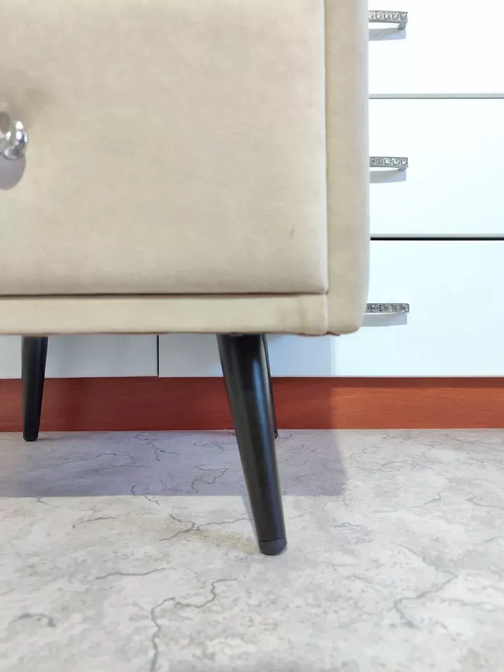 Ножки мебельные черные Штык Косой 150мм/4шт