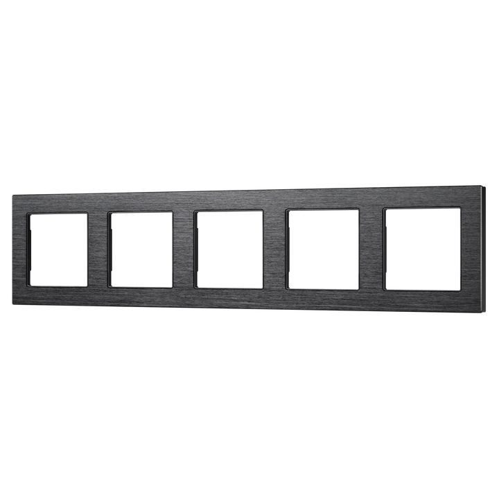 Рамка алюминиевая FRM-PRESTO-ALS-5-BK Arlight 043865
