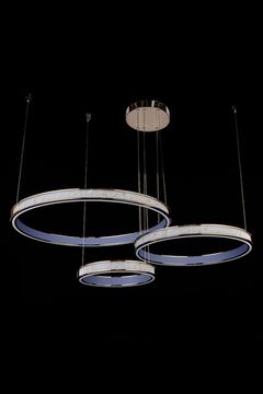 Подвесная люстра LED 193W 3000К/4000К/5500К LE7702/800-3F Black Chrome чёрный хром Christine Leon