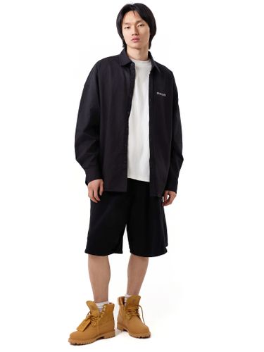 Плотная хлопковая рубашка The Puh черного цвета