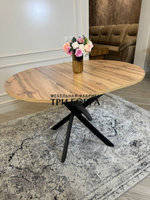 Стол круглый раздвижной "Лофт", дуб вотан